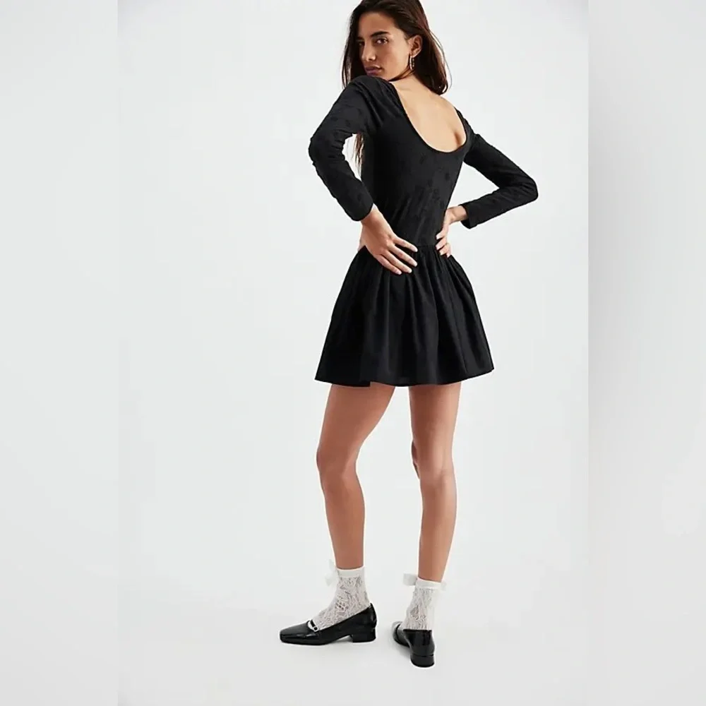 ❤️🤍💙 SALE❗️ Free People Black Eyelet Mini Dress